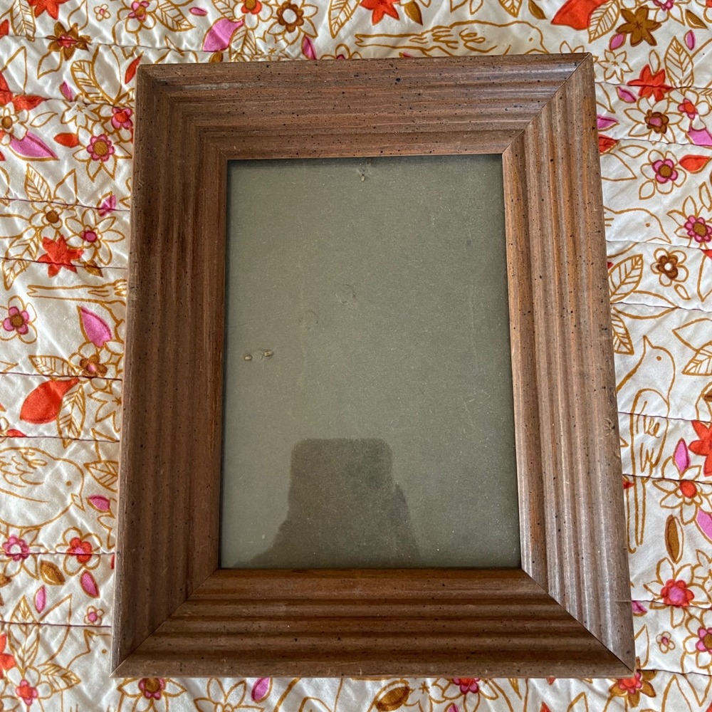 Ornate Wood Picture Frame oak farmhouse cottage victorian 5x7 Stand hang